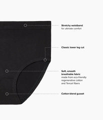 B-Smooth® Natural Brief: Black