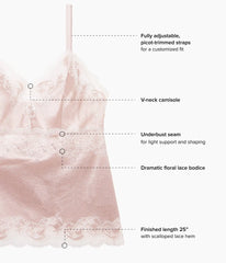 Modern Affair Cami: Rose Dust/Angel Wing