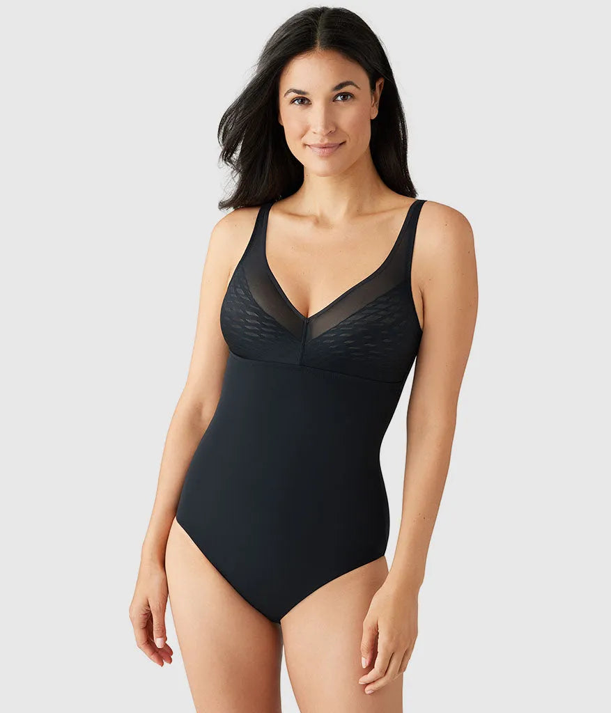 Elevated Allure Wire Free Shaping Body Briefer: Black