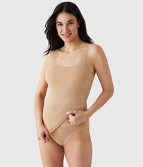 Understated Cotton Tank: Praline