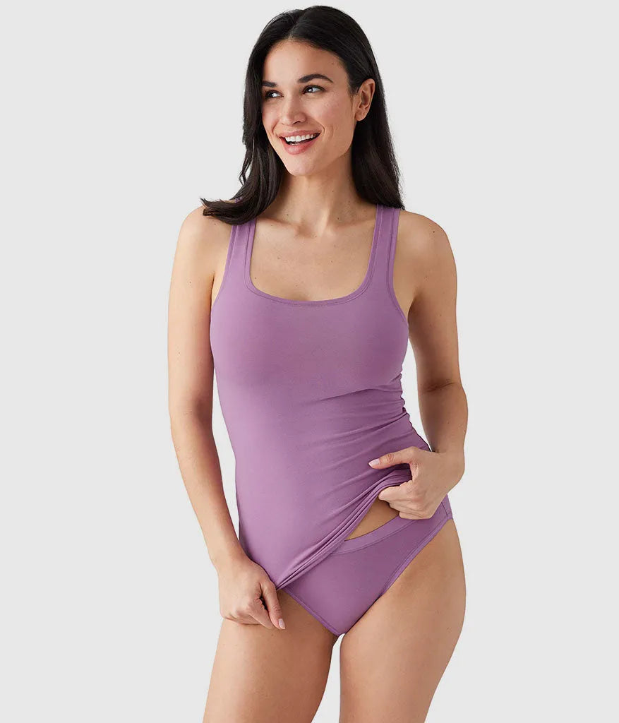 Understated Cotton Tank: Valerian