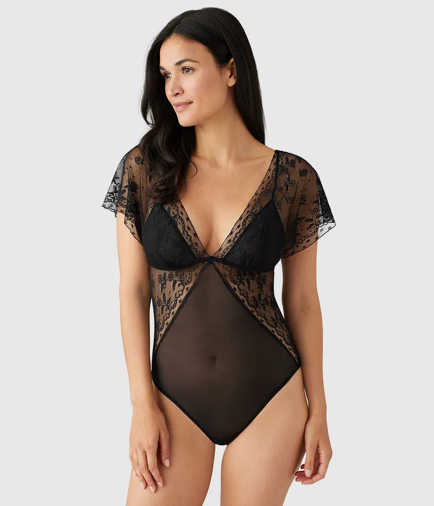 Lifted In Luxury Bodysuit: Black