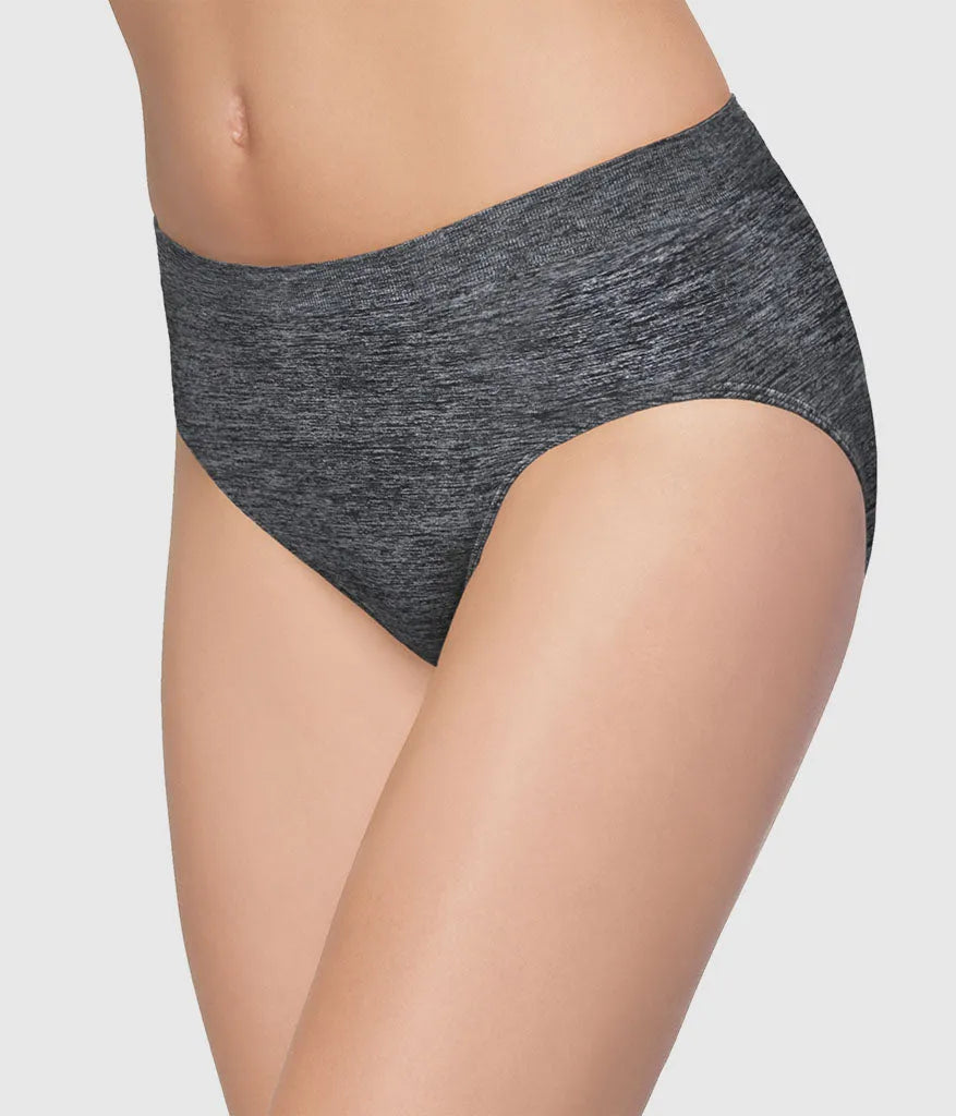 B-Smooth® Seamless Brief: Charcoal Heather