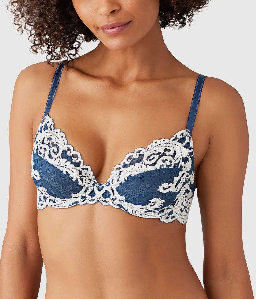 Instant Icon® Underwire Bra: Sargasso Sea/Egret