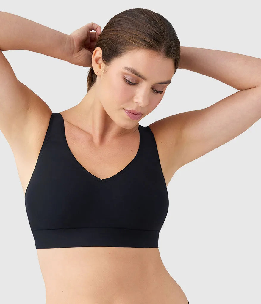 Easy Like Sunday™ Wire Free Bra: Black