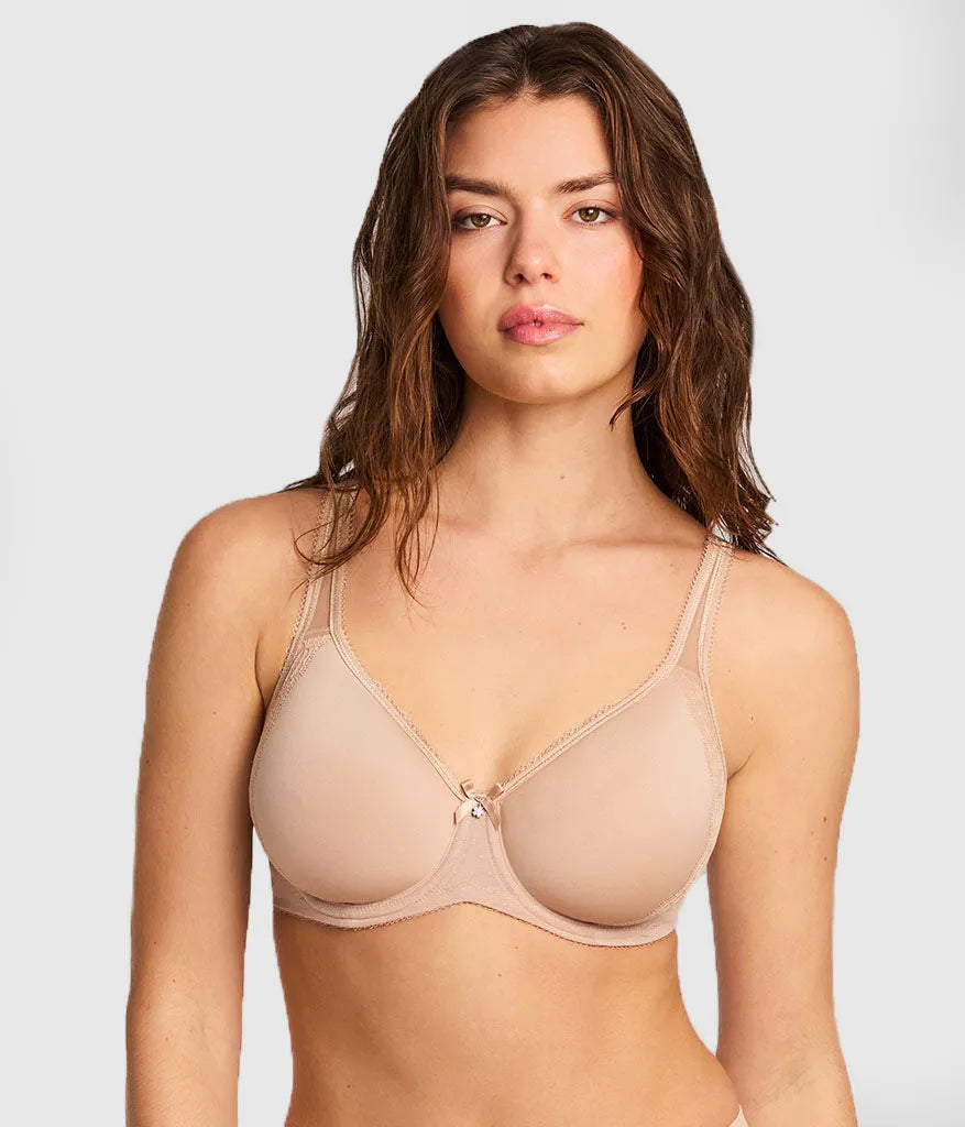 Retro Chic Underwire T-Shirt Bra: Toast