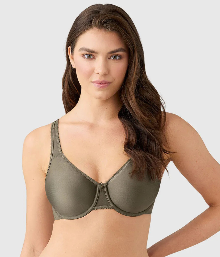 Basic Beauty Full Figure Seamless Underwire Bra: Bungee Cord