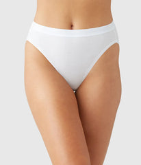 Understated Cotton Hi-Cut: White