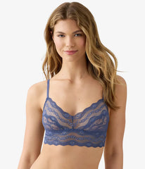 Lace Kiss Bralette: Crown Blue