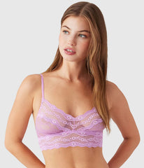 Lace Kiss Bralette: Smoky Grape