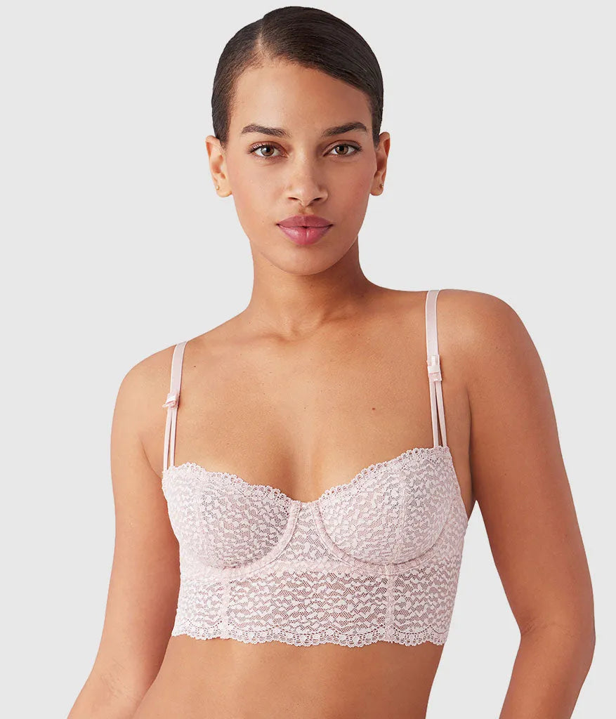 Untamed Demi Longline Bra: Rose Smoke
