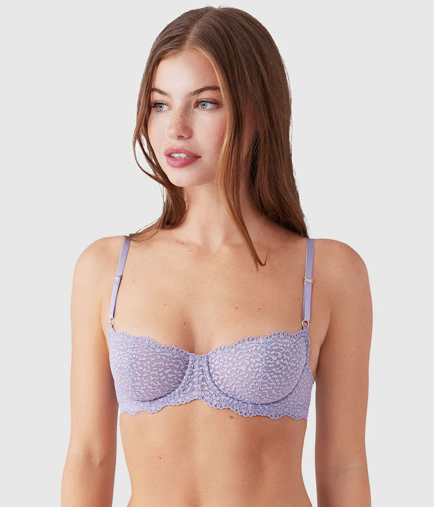 Untamed Demi Underwire Bra: Lavender Gray