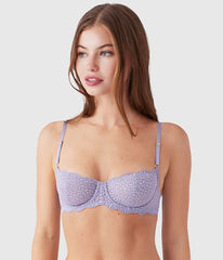 Untamed Demi Underwire Bra: Lavender Gray