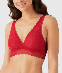 No Strings Attached Bralette: Crimson Red