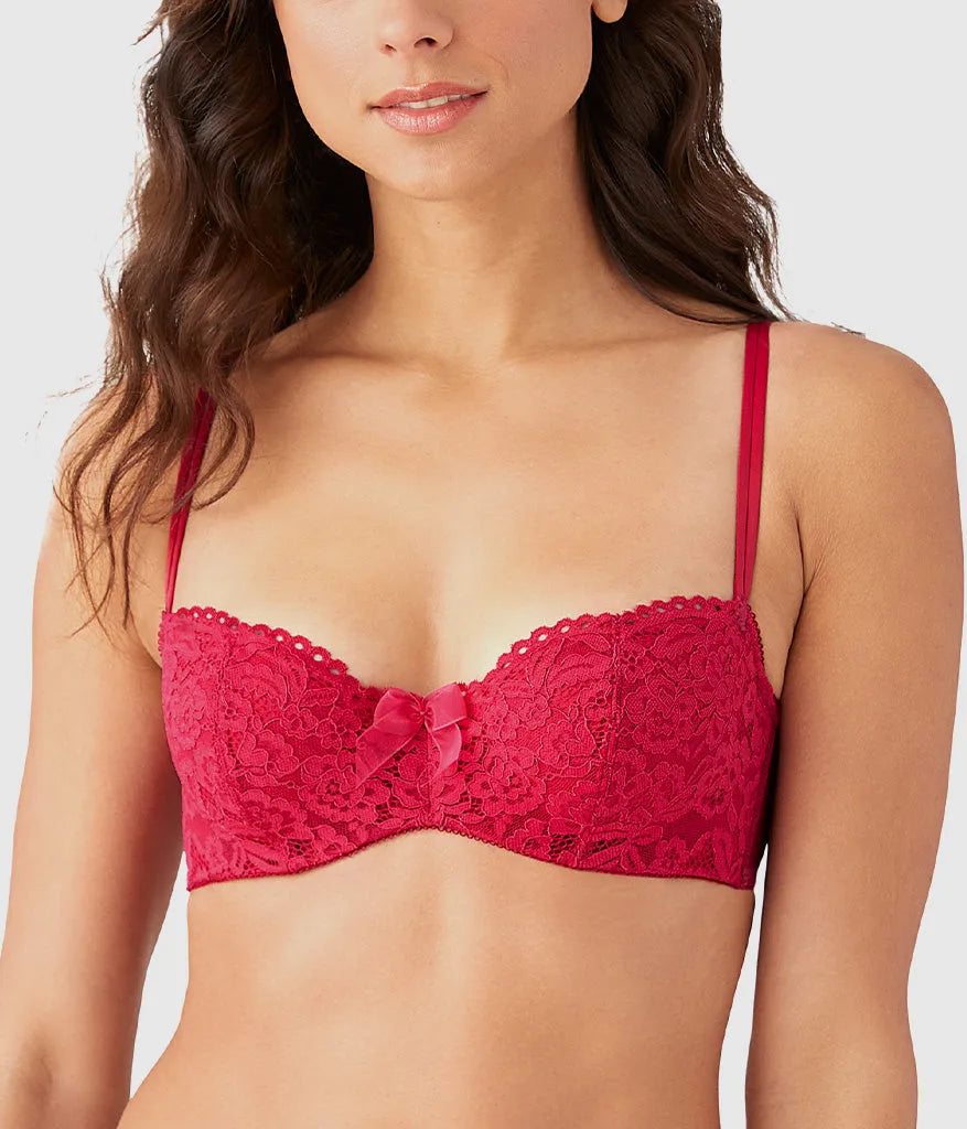 Ciao Bella Balconette Bra: Persian Red