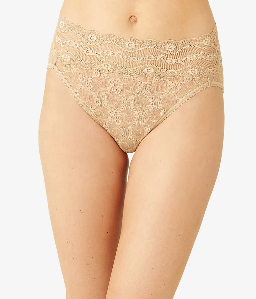 Lace Kiss Hi-Leg: Au Natural