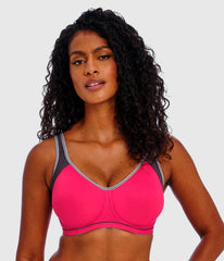 Freya Sonic Sport Underwire Spacer Bra: Hot Crimson