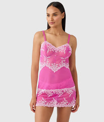 Embrace Lace® Chemise: Wild Azalea/Cradle Pink