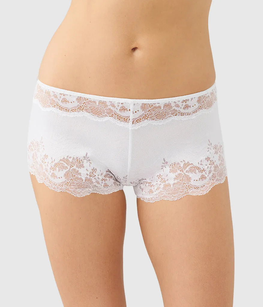 Modern Affair Boyshort: White