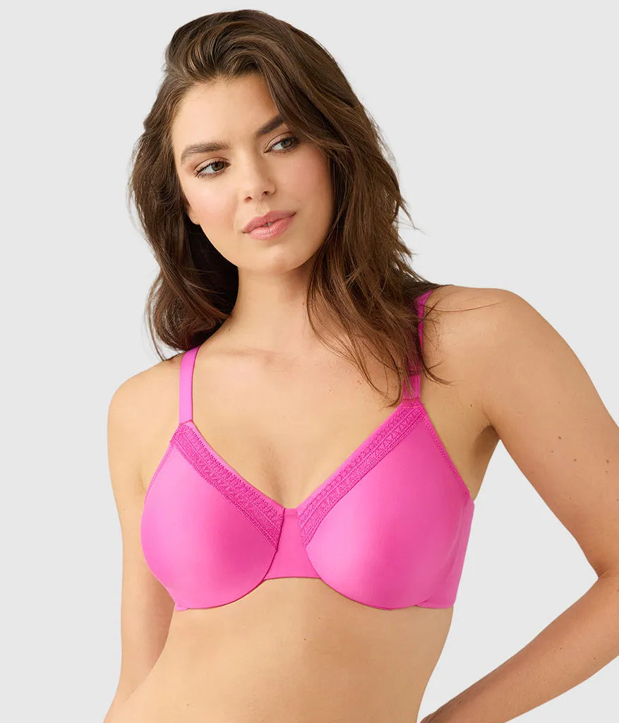 Perfect Primer Full Figure Underwire Bra: Wild Azalea