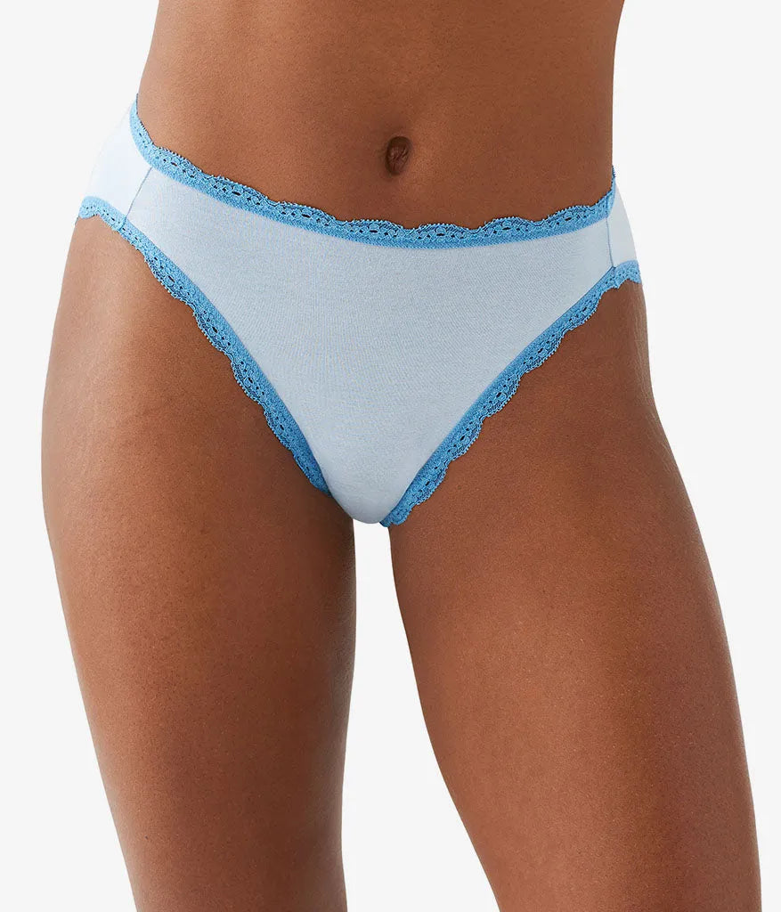 Inspired Eyelet Hi-Leg: Dream Blue