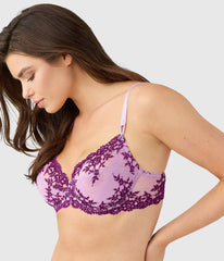 Embrace Lace® Underwire Bra: Lavender Sage/Dark Purple