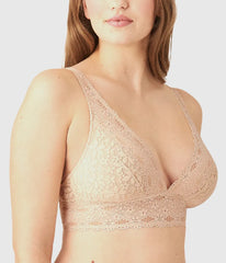 Halo Lace Wire Free Bralette: Sand