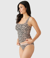 Understated Cotton Tank: Cheetah