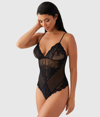 Vivid Attraction Bodysuit: Black