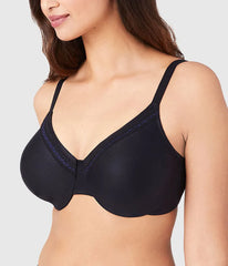 Perfect Primer Full Figure Underwire Bra: Black