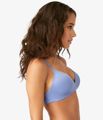 Future Foundation Wire Free T-Shirt Bra with Lace: Purple Impression