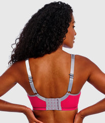 Freya Sonic Sport Underwire Spacer Bra: Hot Crimson