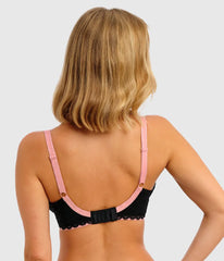 Freya Offbeat Underwire Padded Half Cup Bra: Black