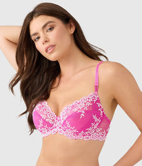 Embrace Lace® Underwire Bra: Wild Azalea/Cradle Pink