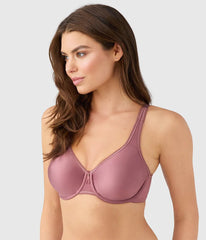 Basic Beauty Full Figure Seamless Underwire Bra: Rose Brown