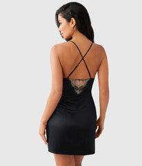 Midnight Soiree Chemise: Caviar