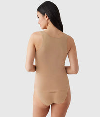 Understated Cotton Tank: Praline