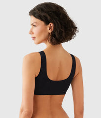 B-Smooth® Front Close Bralette: Black