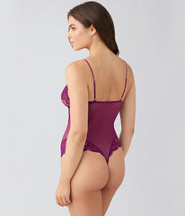 Vivid Attraction Bodysuit: Dark Purple
