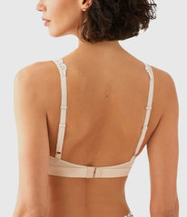 Embrace Lace® Wire Free Bralette: Sand/Ivory