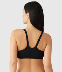 Back Appeal® Front Close T-Shirt Bra: Black