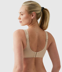 Simone Sport Underwire Bra: Sand