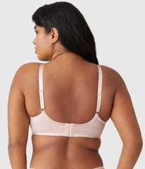 Retro Chic Full Figure Underwire Bra: Rose Dust