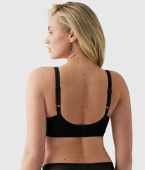 Retro Chic Full Figure Underwire Bra: Black