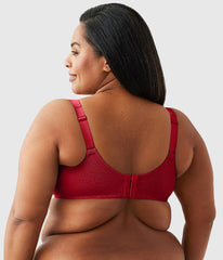 Back Appeal® H-K Cup Underwire Bra: Regina Red