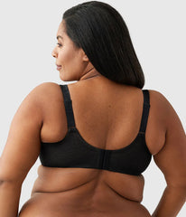 Back Appeal® H-K Cup Underwire Bra: Black