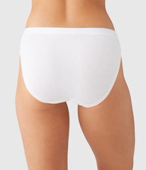 Understated Cotton Bikini: White