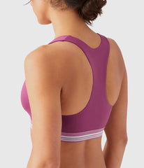 b.active Racerback Sport Bralette: Raspberry Coulis