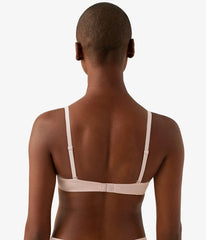 Cotton To A Tee Plunge T-Shirt Bra: Rose Smoke