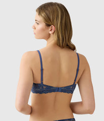 Feeling Famous Balconette Contour Bra: Crown Blue/ Blue Glow